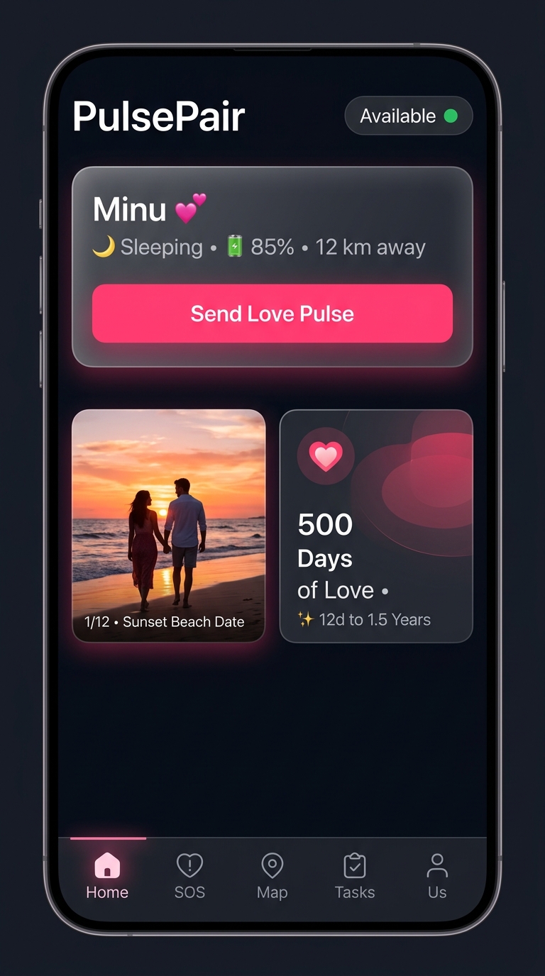 PulsePair Home Screen Screenshot